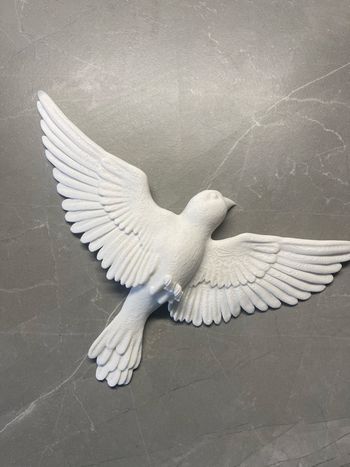 Oiseau Décoratif - Tourterelle Blanche