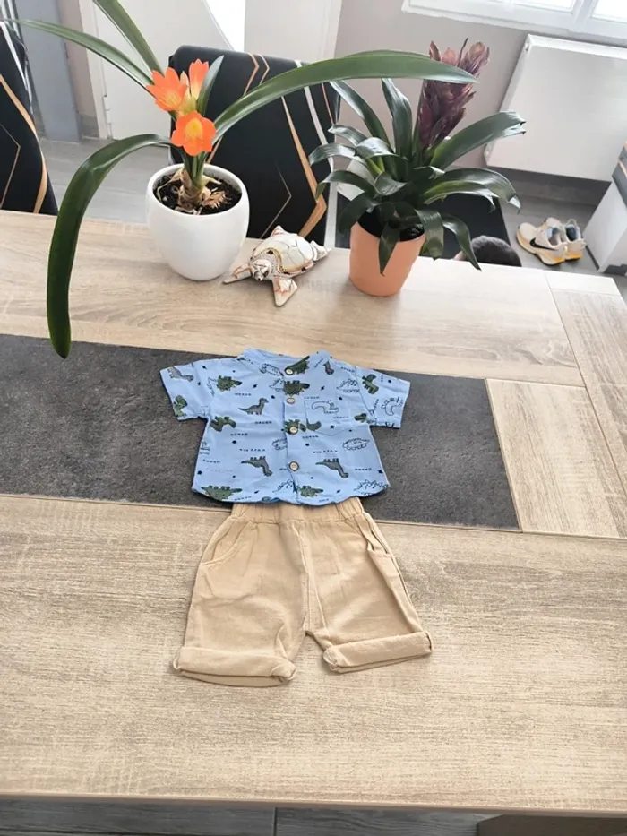 Ensemble été 2 pièces garçon 3 mois