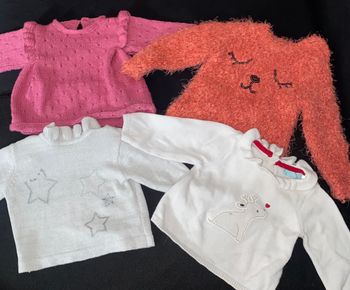 4 pull petite fille