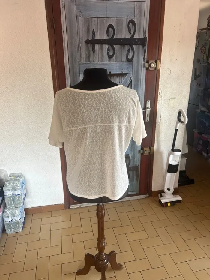 Tee shirt legé femme grande taille - photo numéro 2