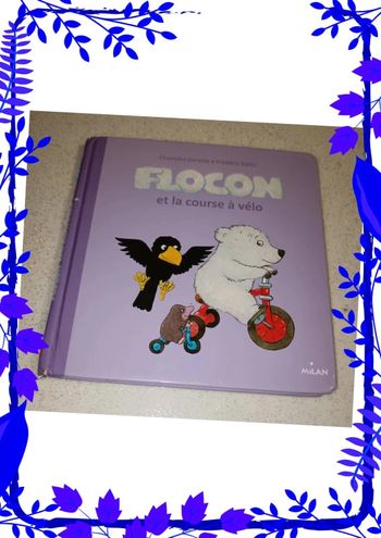Flocon et la course à vélo