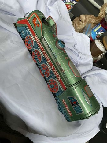 Train Locomotive Vintage en Tôle Année 60