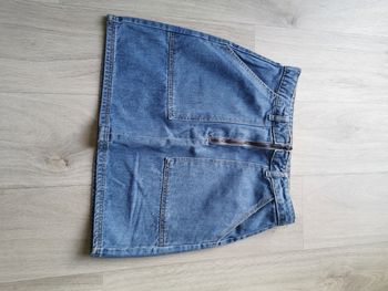 Jupe courte en jean KIABI - T 38  - taille petit