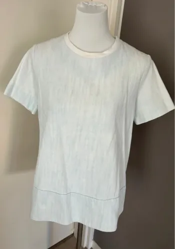 Cos haut T-shirt blouse bleu délavé  femme, taille 38