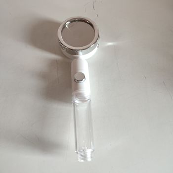 Pommeau de douche blanc transparent 3 mode haute pression