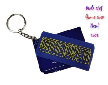 Porte clef game over neuf