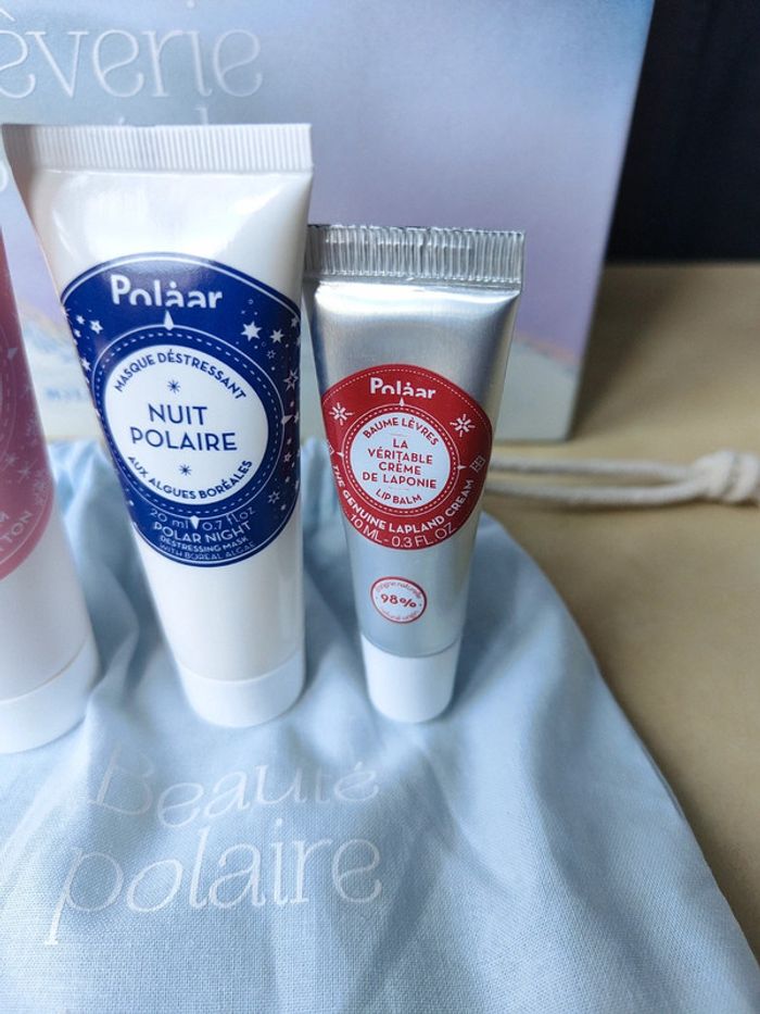 2e Lot de 3 produits Polaar Démaquillant Masque déstressant Baume lèvres + pochon - photo numéro 4