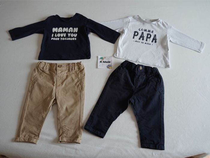 Lot n°1 Vêtements 6 mois (5 pantalons + 5 hauts) - photo numéro 4