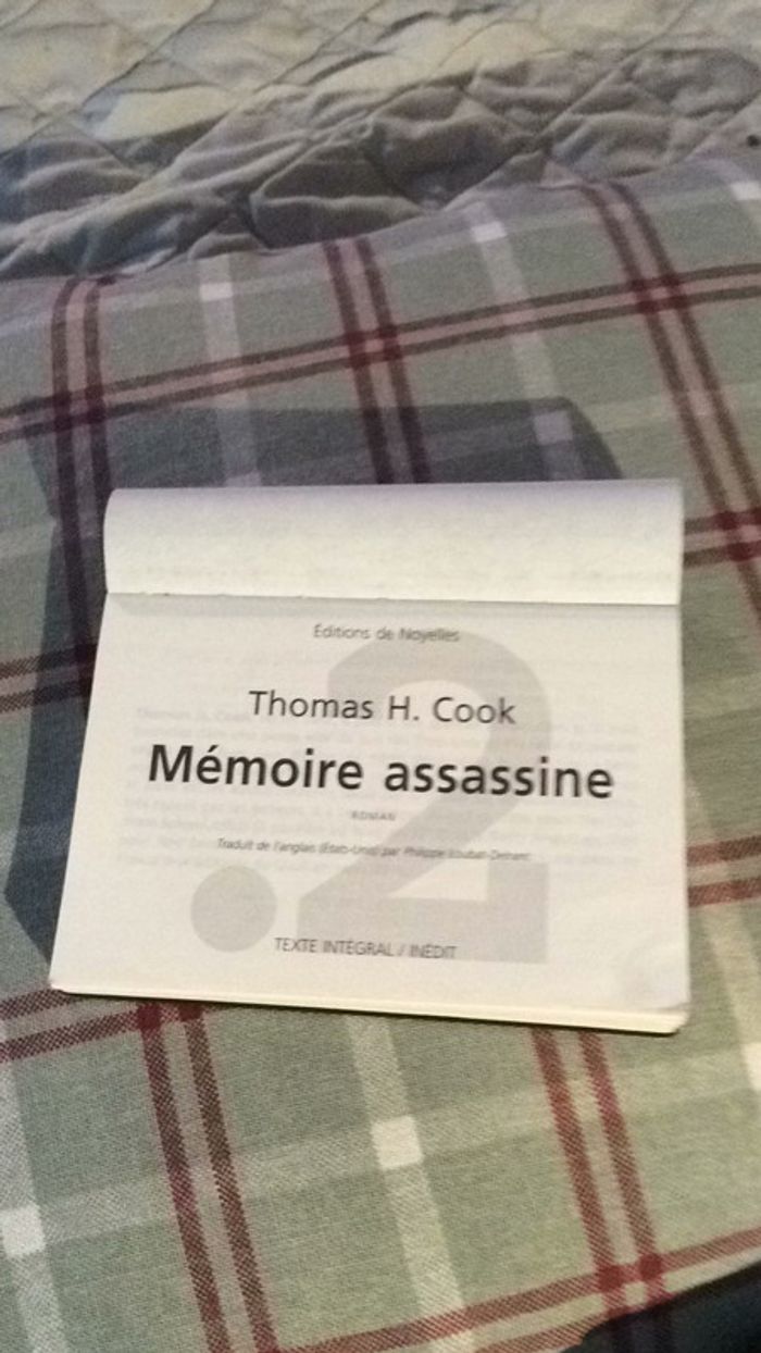 #Mémoire assassine par Thomas H .Cook - photo numéro 2