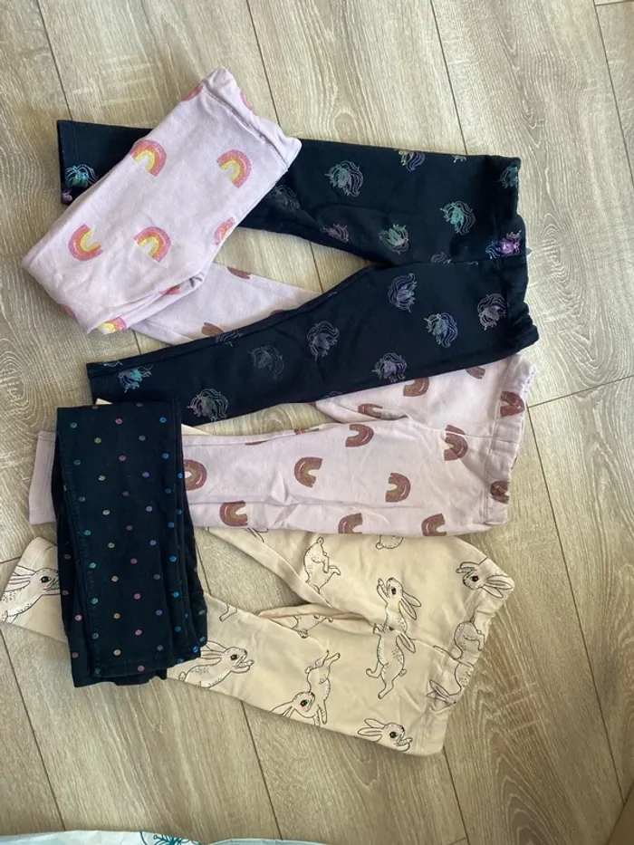 Lot de 5 legging H&M taille 2/3 ans