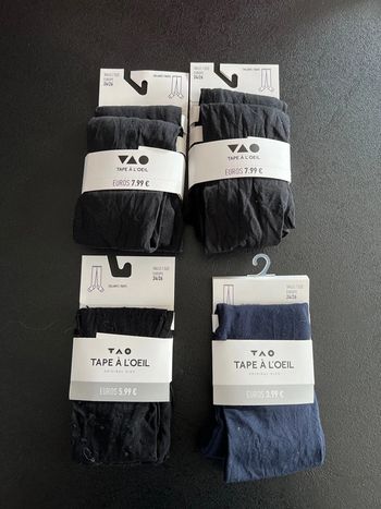 Lot de bas collants neufs