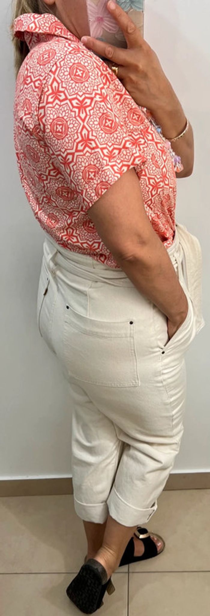 Chemise Manches Courtes Imprimée Taille 38 - photo numéro 6