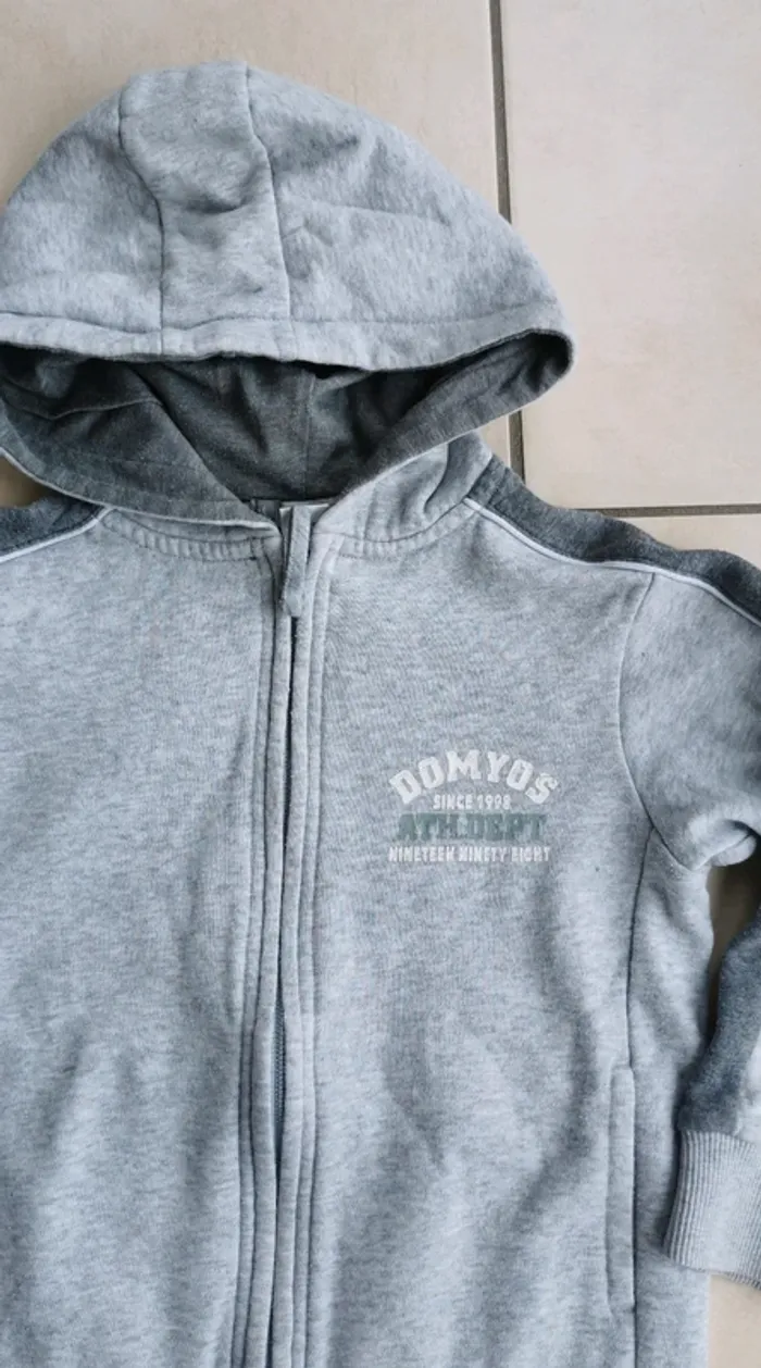 Sweat gilet zippé domyos 6 ans - photo numéro 2