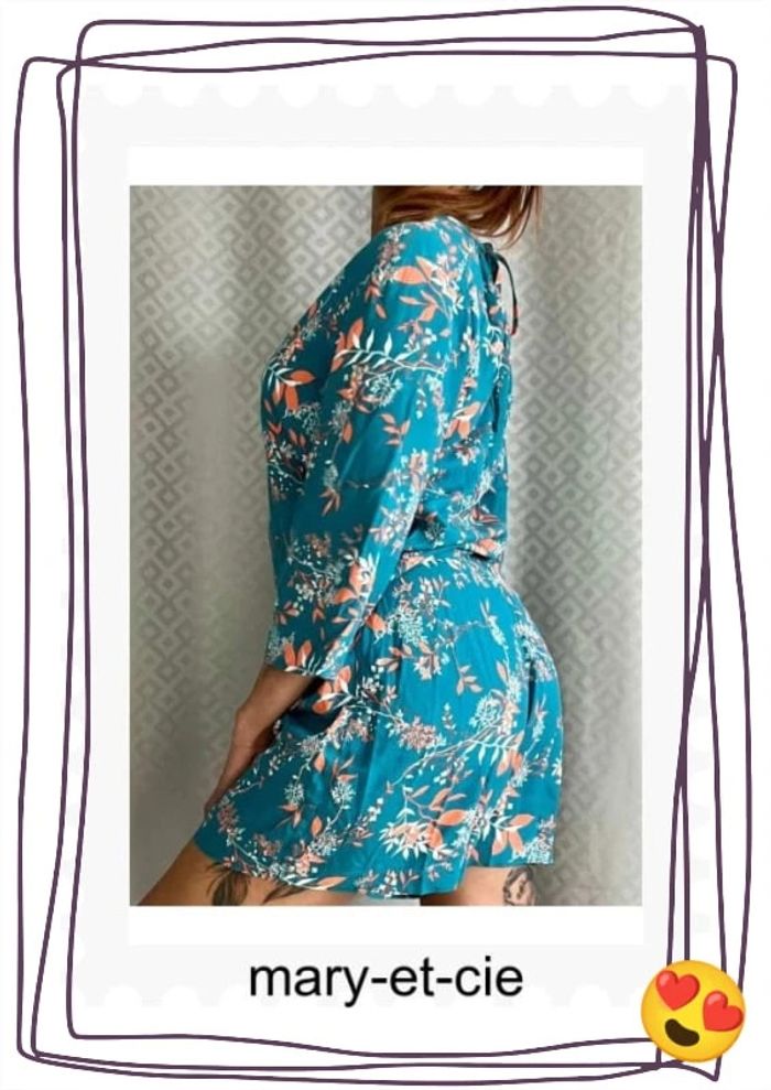 Combishort, décolleté, dos nu. Java by Captain tortue, taille O - photo numéro 3
