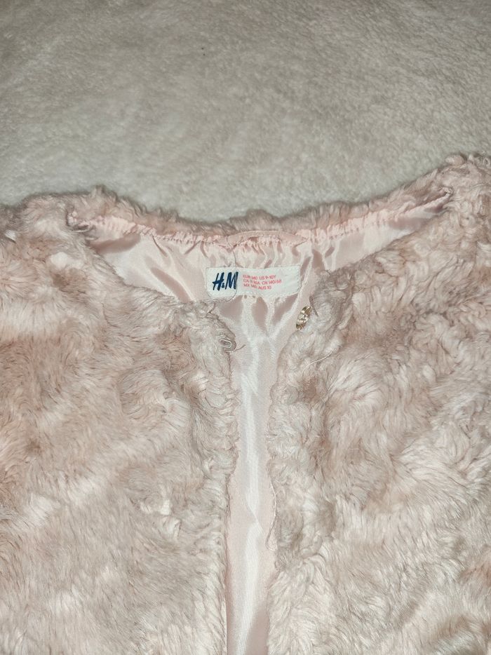 Veste sans manche à fourrure rose fille - photo numéro 2