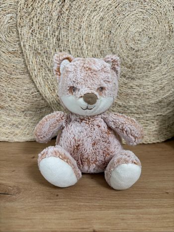 Doudou petit renard roux marron tex Carrefour