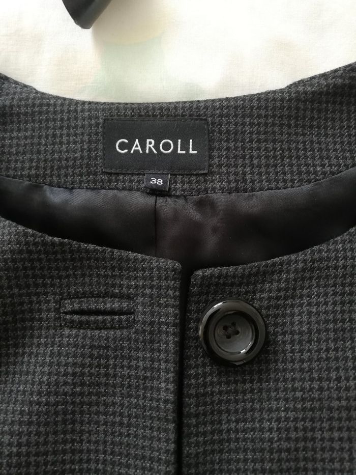 Veste femme gris foncé, 38, CAROLL, en très bon état - photo numéro 8