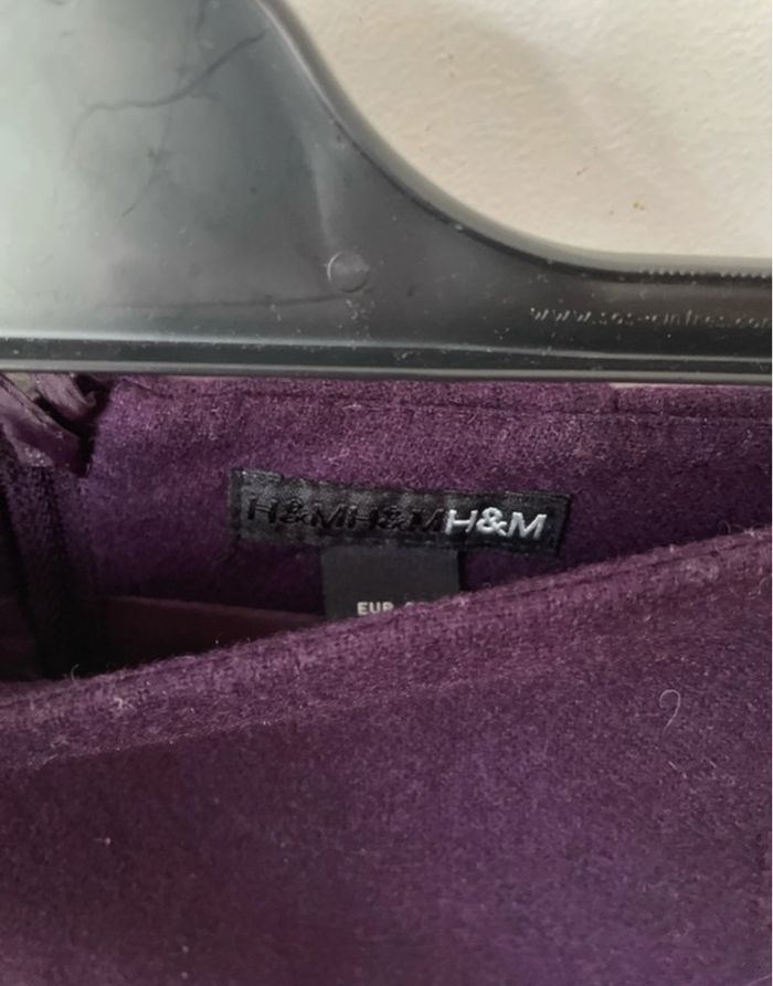 Mini jupe violette laine 42 - photo numéro 6