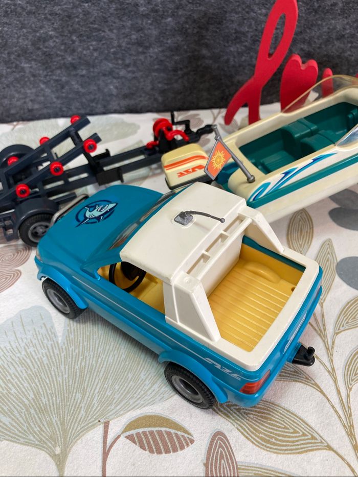 Playmobil - voiture pick up tractant son bateau - photo numéro 10