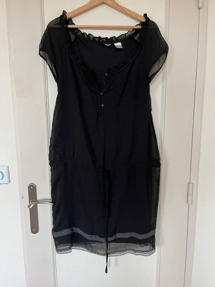 Petite robe noire La Redoute – Taille 36 légère voile fluide courte été