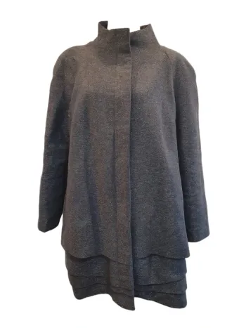 Manteau gris zapa taille 46 XXXL laine