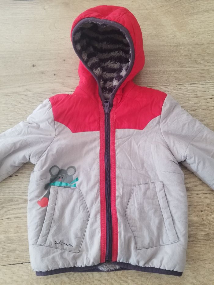 Manteau fourré 12 mois - photo numéro 2