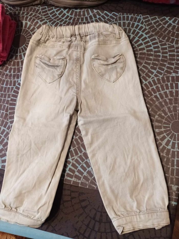 pantalon jean fille 24 mois tissaia - photo numéro 3