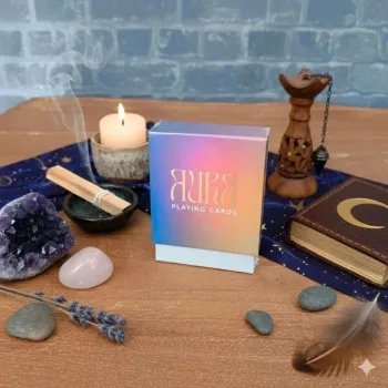 Aura playing cards krystal banner