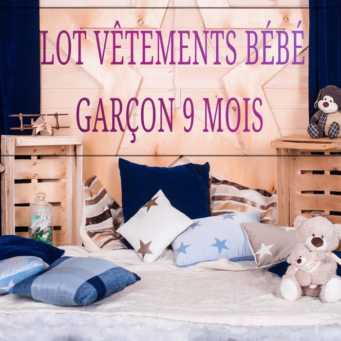 Lot De Vêtements Bébé Garçon Taille 9 Mois - Multicouleur - Occasion Très Bon État - Plusieurs Pièces