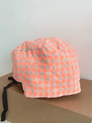 Calot Cöölibri a Damier orange - coiffe couvrant idéal pour Chirurgiens, dentistes, Infirmières, Res