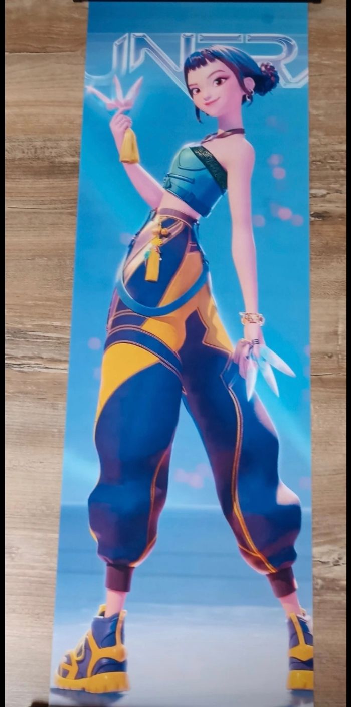 Lot 3 posters en toile k-pop demon hunters 90x30cm neufs - photo numéro 2