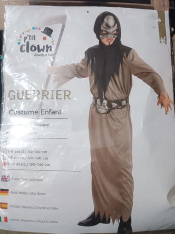 Costume de guerrier 10/12 ans