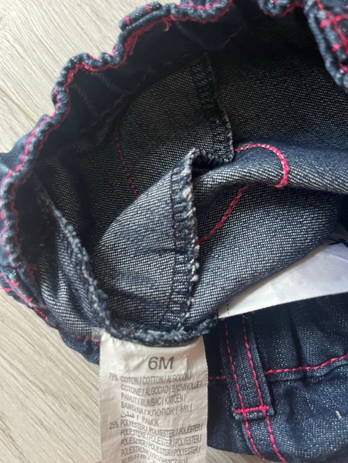 Ensemble fille Kiabi – 6 mois – Veste à capuche + jean brodé - photo numéro 5