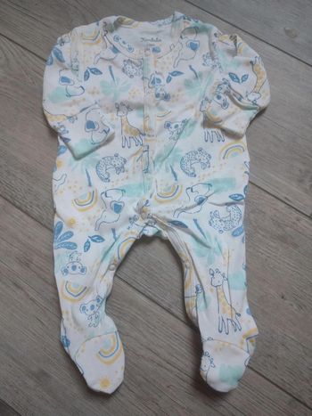 Pyjama coton mixte 1 mois neuf