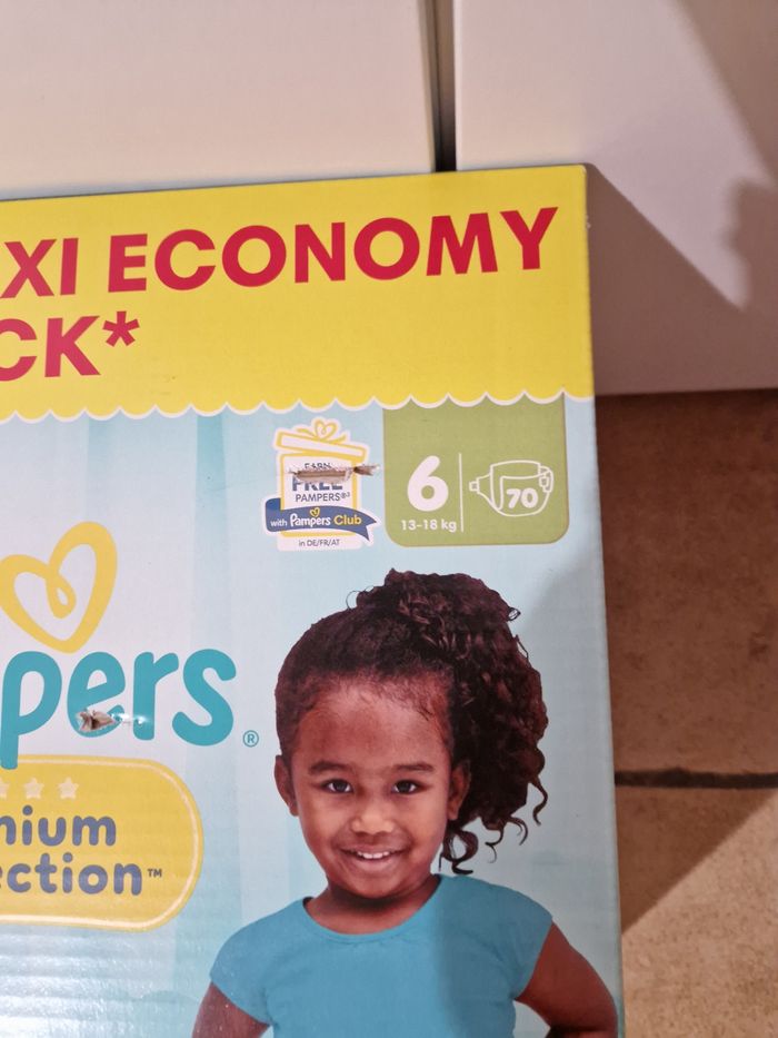 140 couches Pampers premium protection taille 6 - photo numéro 3