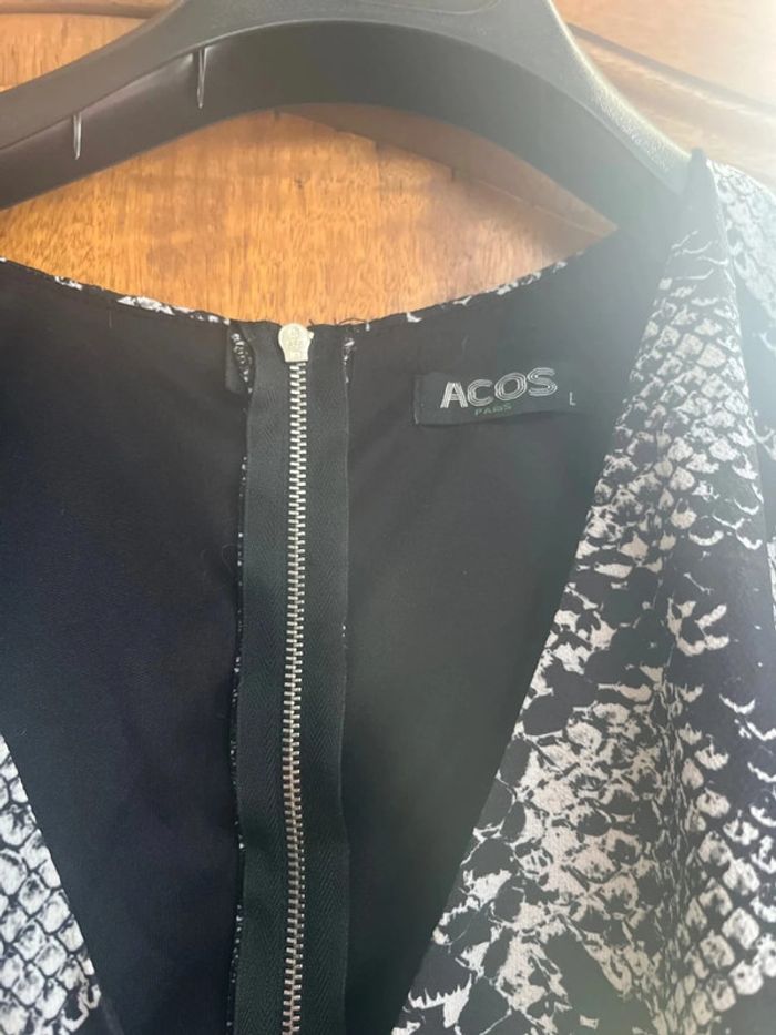 Top noir et blanc Acos taille l - photo numéro 3