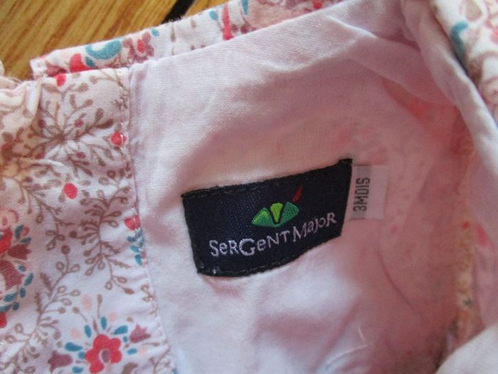Blouse fleurie rose Sergent Major 3 mois - photo numéro 2