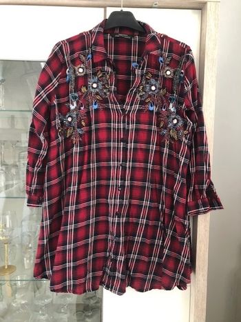 Chemise rouge Zara S
