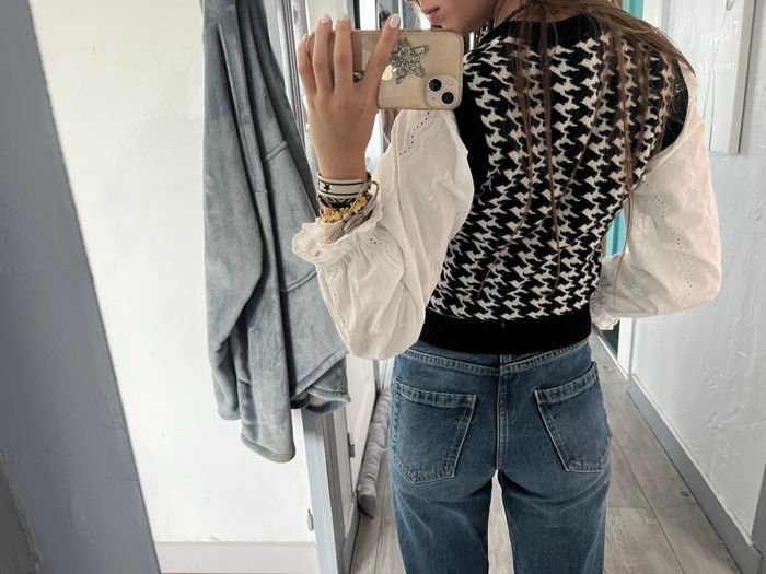 Cardigan sans manches à motif - photo numéro 3