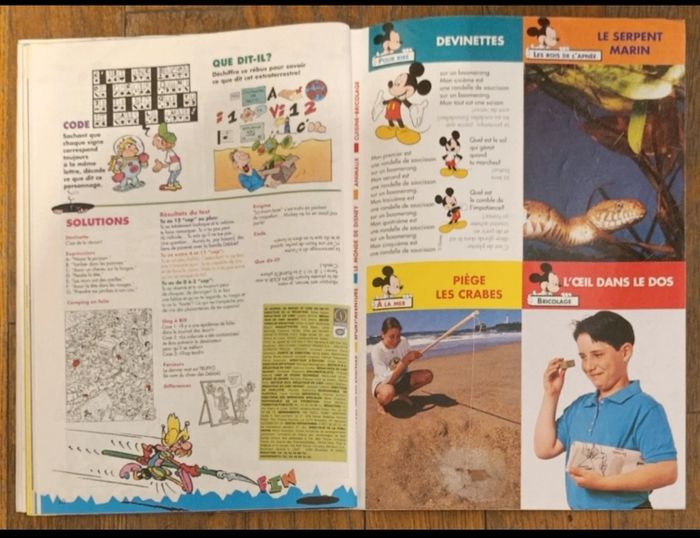 Ancien journal de mickey avec cadeau + fiches N°2355 1997 - photo numéro 8