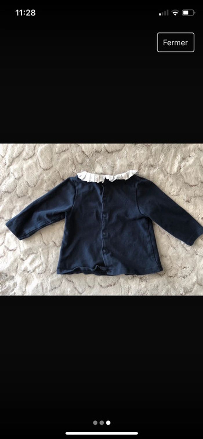 Tee shirt obaïbi bébé fille 3 mois - photo numéro 3