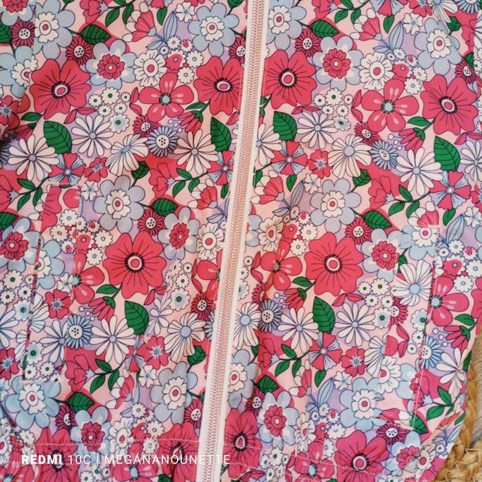 🌸 Coupe vent Fille fleurie Liberty – Taille 5 Ans / 110 cm - Parfait État - photo numéro 3