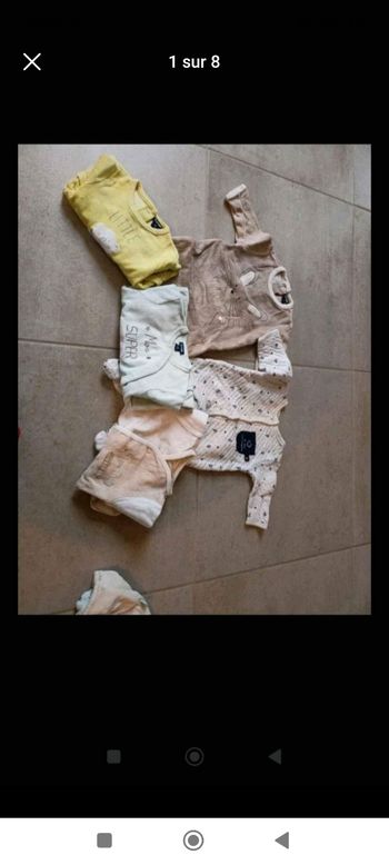 Lot vêtements garçon 1 mois