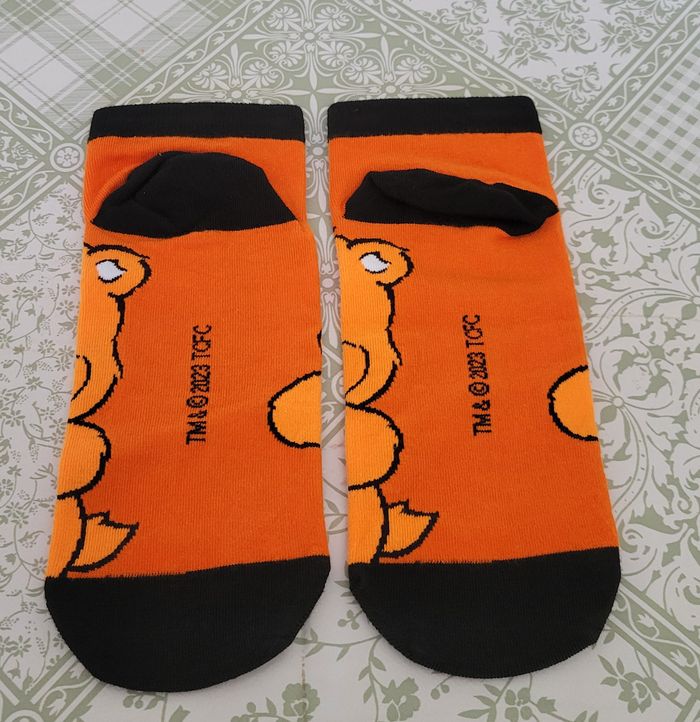 CHAUSSETTES BISOUNOURS CARE BEARS ORANGE HALLOWEEN ! NEUF ! - photo numéro 3