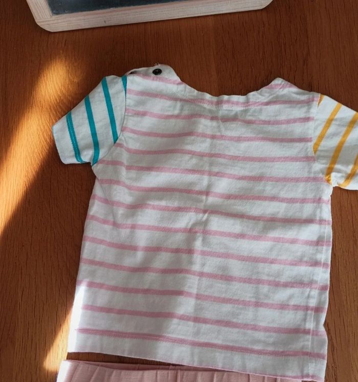 Ensemble short et t-shirt manches courtes taille 1 an en très bon état - photo numéro 4