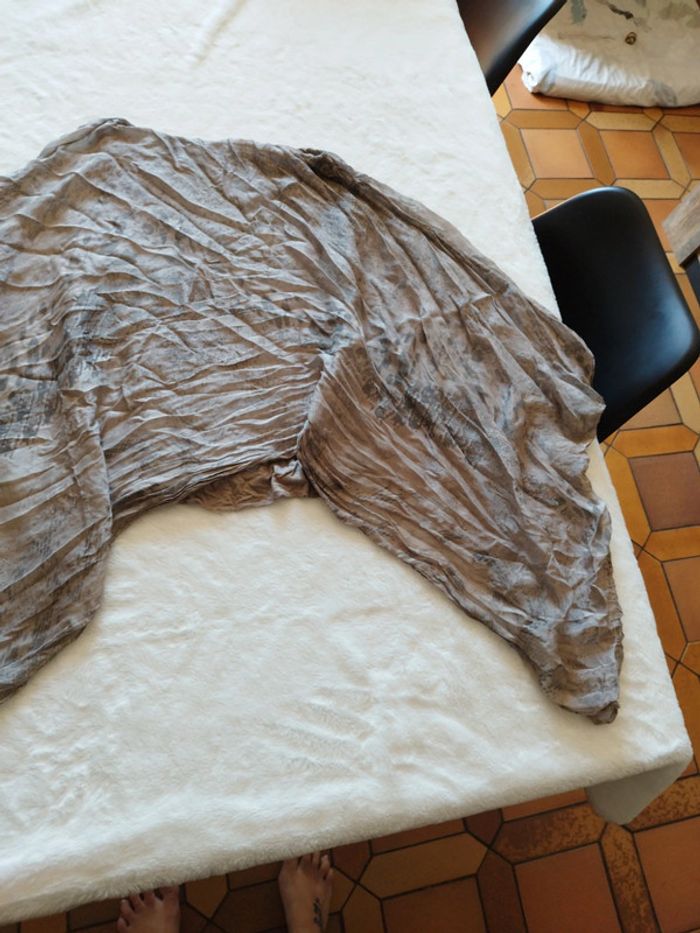 Maillot Large, oversize chauve souris avec débardeur dedans léger gris marron taille L/Xl - photo numéro 3