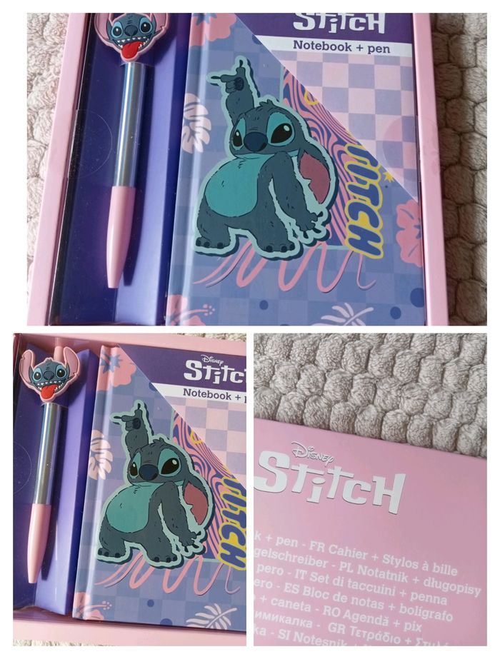 Carnet avec stylo Stitch
