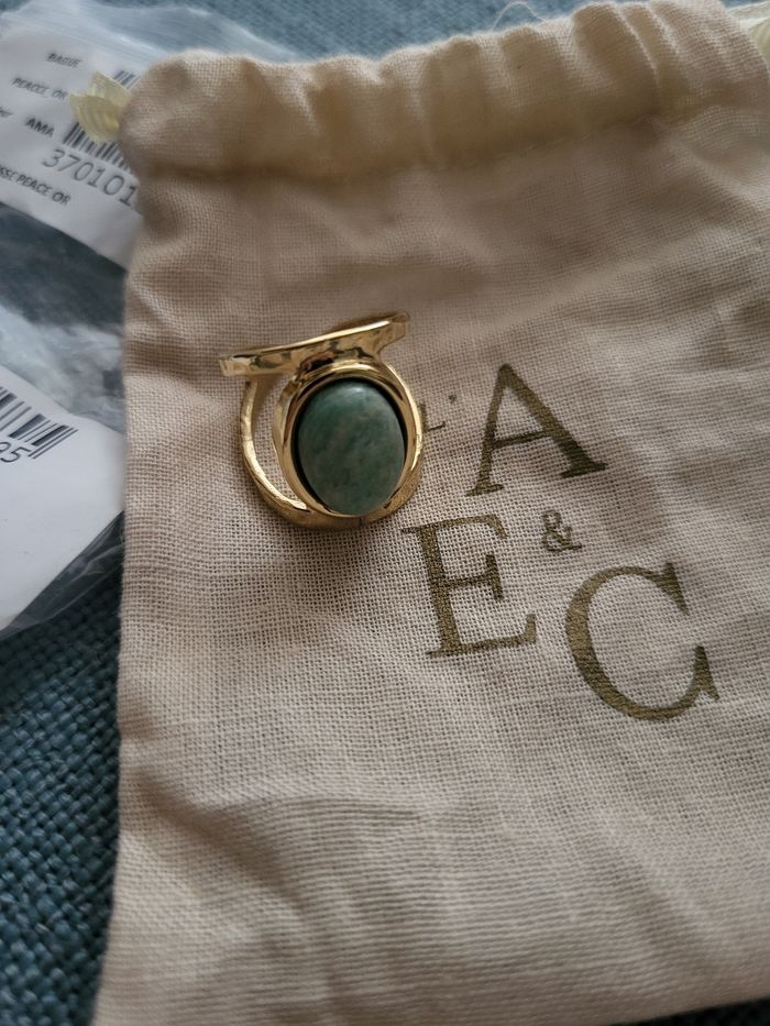 Bague réglable pierre amazonite Peace by AEC - photo numéro 8