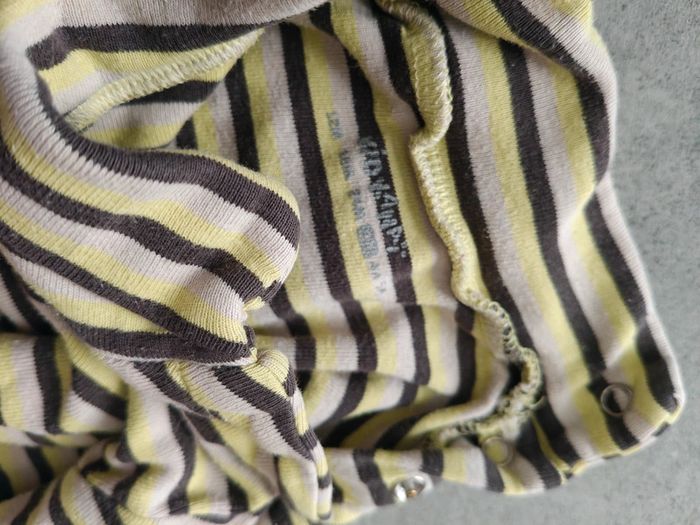 Lot de 2 tee shirt manches longues col roulé jaune et marron vertbaudet 3 ans - photo numéro 3