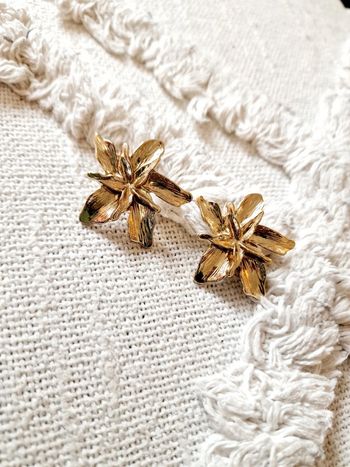 Boucle d'oreilles acier inoxydable neuve